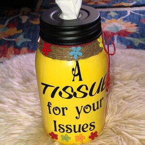 HANDCRAFTED MASON JAR TISSUE DISPENSER
